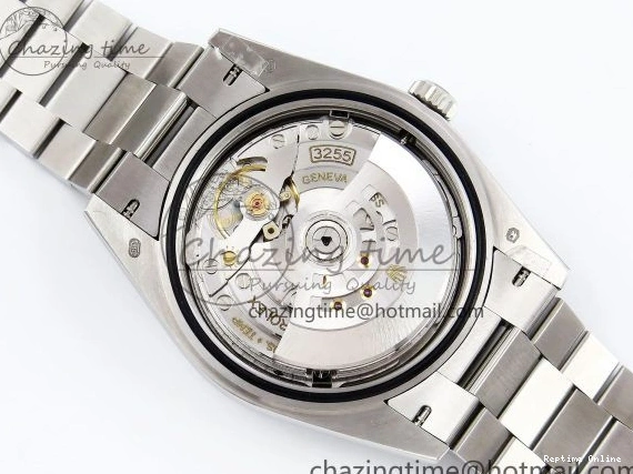 0516 FreshLook DayDate 40 SS JDF 904L Steel Gray Stick Dial on President Bracelet VR3255 V3 (Gain Weight) 1446